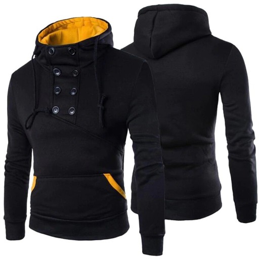 Herresweatshirt med knapper