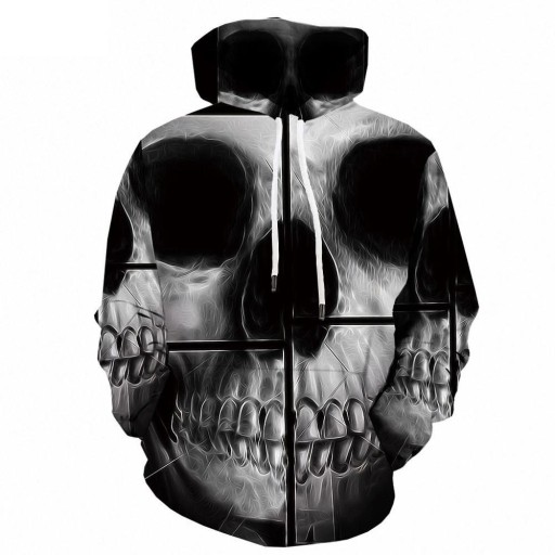 Herresweatshirt med kranium F111