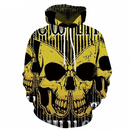 Herresweatshirt med kranium F111