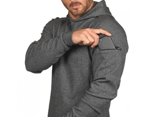 Herresweatshirt med lomme F54