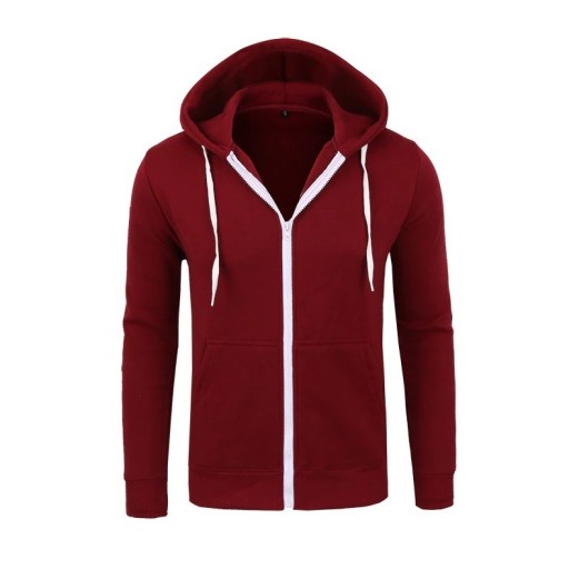 Herresweatshirt med lynlås