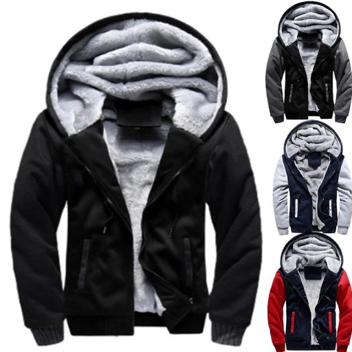 Herresweatshirt med pels