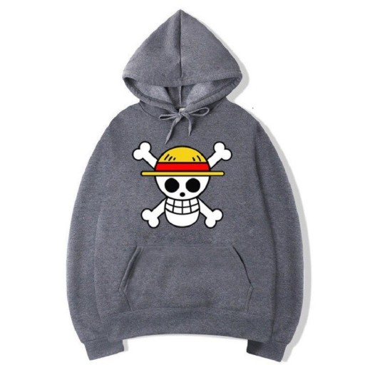 Herresweatshirt med piratprint