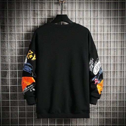 Herresweatshirt med print