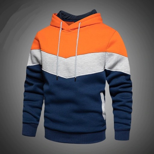 Herresweatshirt med striber