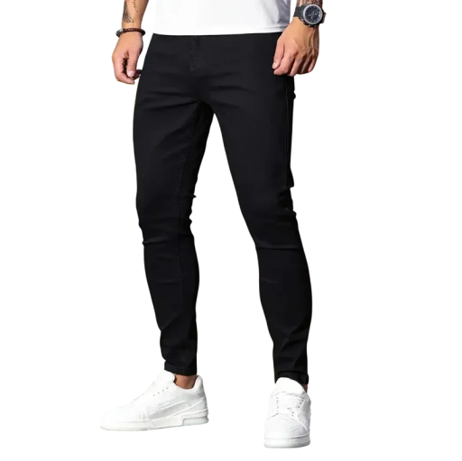 Herrjeans Slim fit Skinny Denimbyxor Smal passform Casual Herrjeans Mode Vardagsstil Moderna Slim fit Herrjeans