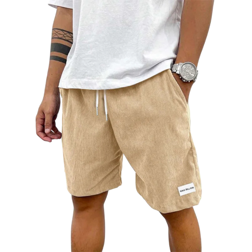 Herrmanchestershorts med dragsko Snygga sommarshorts i mjukt material Bekväma och avslappnade shorts för både stan och hemma.