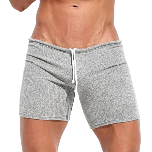 Herrshorts för vardagsbruk Fritidskläder Andningsbara Bekvämt snitt Dragsko i midjan Lätt material för vardagsbruk och avkoppling hemma