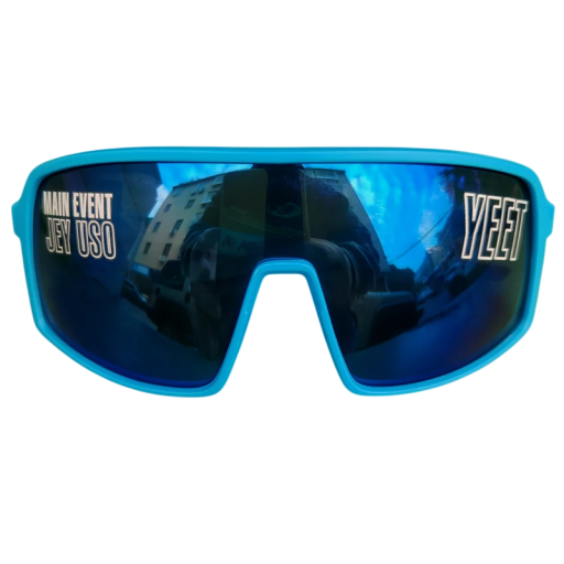 Herrsportsolglasögon 14 x 6 x 14 cm Skyddsglasögon i plast med text Lätt båge Utomhus Cykling Löpning Vandring