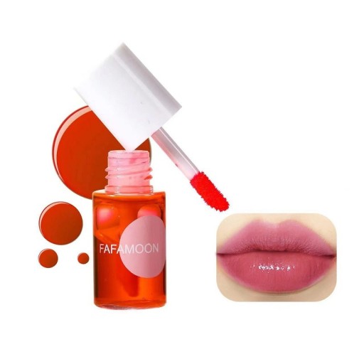 Hidratáló vízálló folyékony ajakrúzs Fafamoon Intense Color Smooth Application Foltmentes Alma eper görögdinnye cseresznye 5 ml