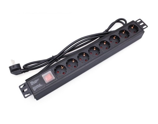 High-Quality Power Extension Lead with 8 Sockets