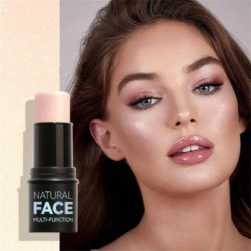 Highlighter Stick, glinsterende blush stick, contouring stick, highlighter stick voor het gezicht, highlighter, wangbronzer, natuurlijke gezichtsverhelderende crème.