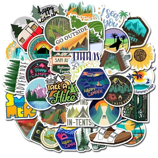 Hiking Stickers 50 pcs E249