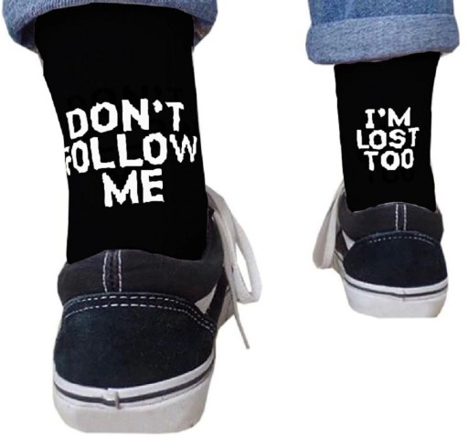 Hip-Hop-Socken mit Aufschrift