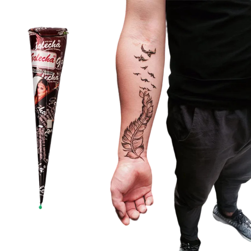 Hnědá henna Henna na dočasné tetování Hnědá pasta na dočasné tetování
