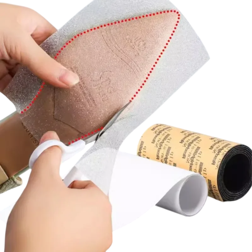 Hochviskose Selbstklebefolie 10x100 cm zum Schutz der Schuhsohlen Rutschhemmende Polsterschicht Wasserdichtes Material gegen Abrieb