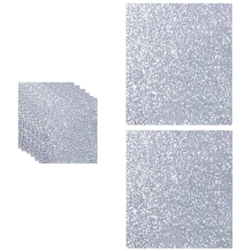 Holografické samolepicí vinylové fólie A4 29,7 × 21 cm voděodolné třpytivé archy se stříbrným třpytivým efektem 10 ks dekorace