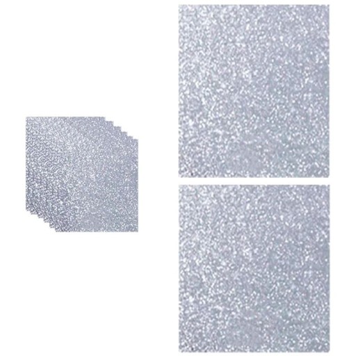 Holografikus öntapadós vinil fóliák A4 29,7 × 21 cm vízálló csillogó lapok ezüst csillogó hatással 10 db dekoráció