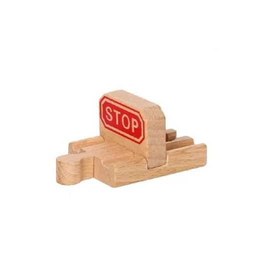 Holzschwelle 7,2 x 4 x 3,7 cm Endstück der Strecke Sichere und stabile Endung der Holzbahn mit massiver Gleisabschlussteile