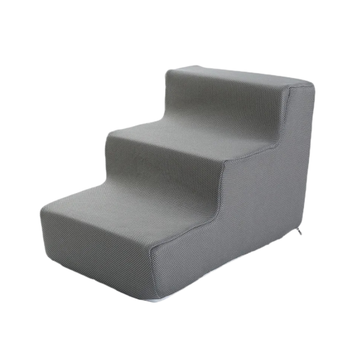 Honden- en kattentrap 3 treden 38x55x40 cm textiel bekleding trappen naar bed en bank voor honden en katten