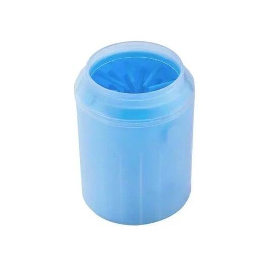 Hondenpootreiniger met flexibele uitsteeksels binnenin 9,3 x 7,2 x 5,5 cm Afspoelen van modder alleen met water Geribbelde oppervlakte voor stevige grip in de hand