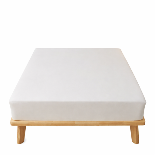 Hoofdkussen 100 x 200 x 20 cm Elastisch Hoofdkussen voor Matras Katoen Polyester Antislip met Elastiek rondom Effen