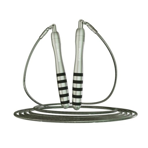 Hopprep med stålvändning Justerbar längd på 3 m Metallhandtag och roterande fäste För snabb hoppning, cardio och crossfit hemma