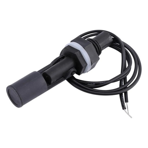 Horizontal Side Float Switch Water Level PP Plastic Thread M16, 110V DC 0.5A, Cable 350 mm, for Aquariums and Tanks, Black