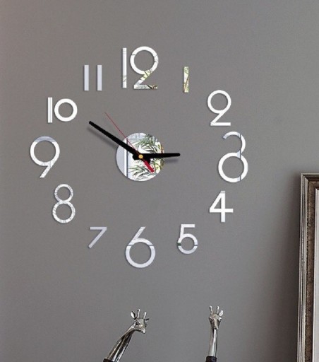 Horloge murale autocollante