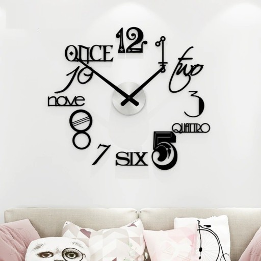Horloge murale autocollante G1835