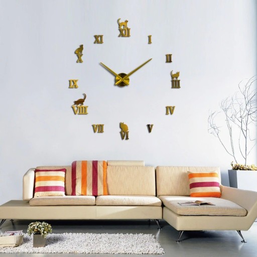 Horloge murale autocollante G1839