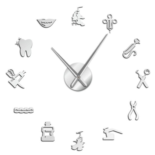 Horloge murale autocollante G1868