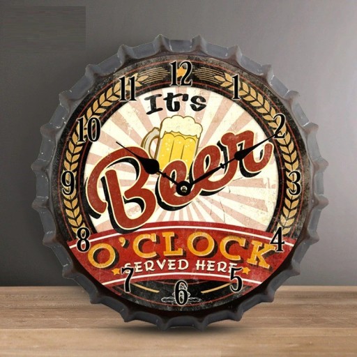 Horloge murale bouchon