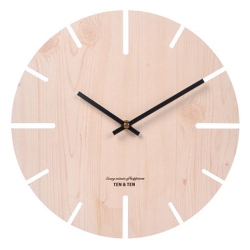Horloge murale en bois