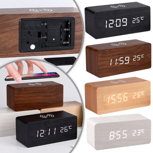Horloge numérique avec chargeur sans fil