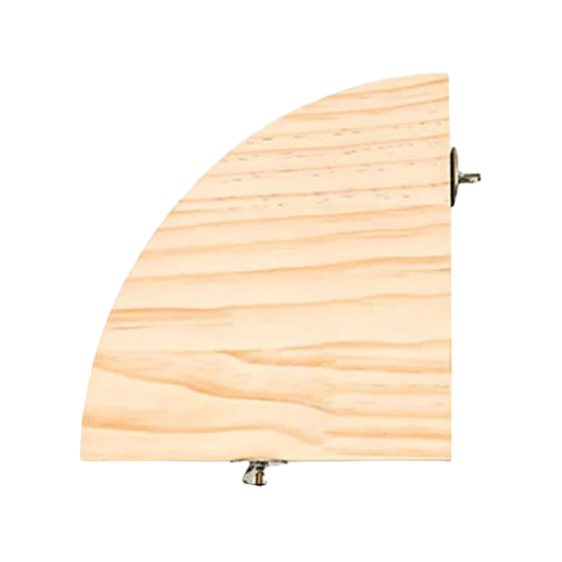 Hörnplattform i trä för papegojor Träplattform för bur 10 x 10 cm