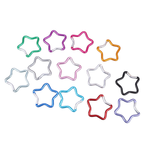 Horolezecká karabína v tvare hviezdy 4,8 x 4,8 cm Karabína z nerezovej ocele