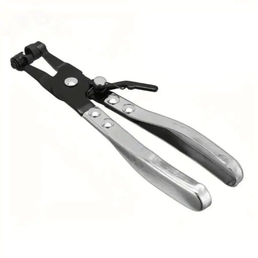 Hose Clamp Pliers for Cars 21 cm Tool for Dismantling and Assembling Clamps Metal Black and Silver for Car Service