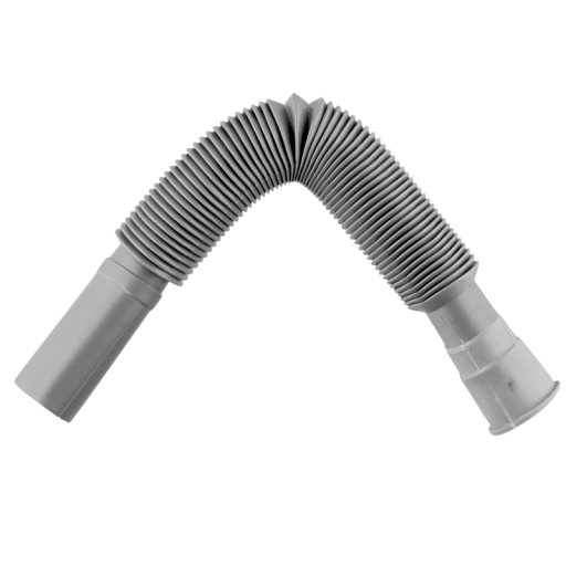 Hose flexibilă universală din plastic 36–88 cm pentru chiuvetă și bucătărie, rezistentă la coroziune, nedeformabilă, gri