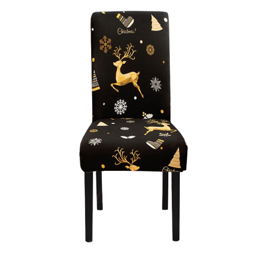 Housse de chaise de Noël avec un cerf