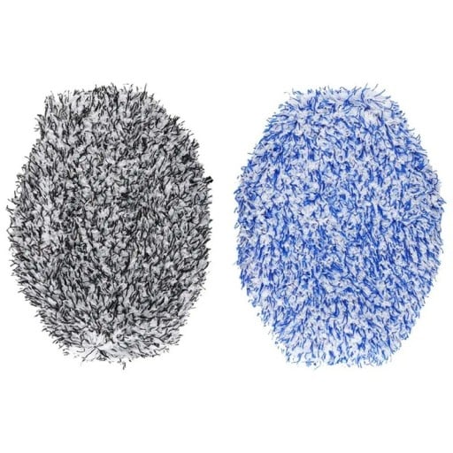 Housse de nettoyage pour voiture en microfibre 31 x 18 cm Housse de rechange Lavage à la main Carrosserie Vitres Accessoires auto Nettoyage