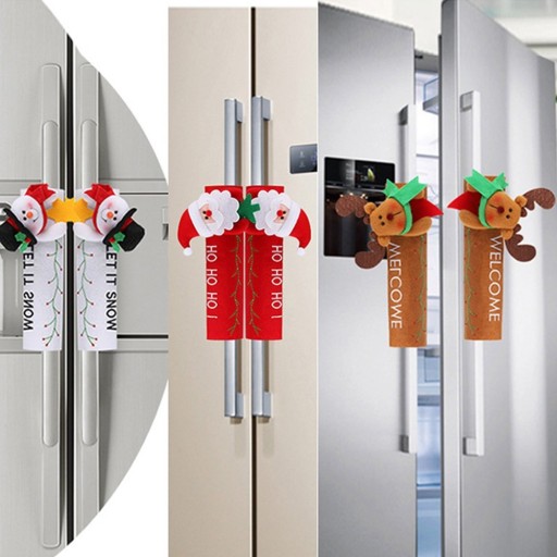 Housse de Noël pour poignée de réfrigérateur