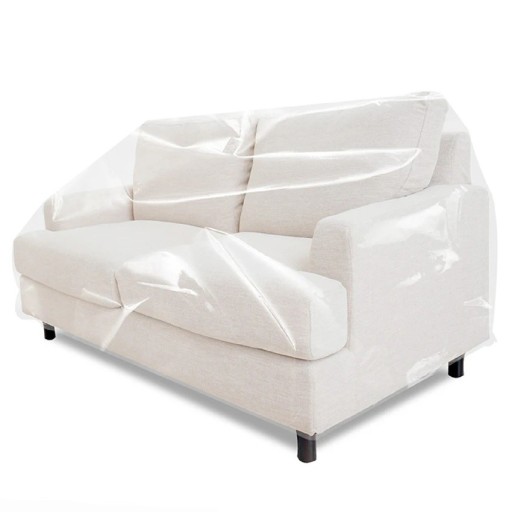 Housse de protection pour canapé transparente 90 x 200 cm Housse en plastique imperméable contre les griffures des animaux Protection contre la poussière et les salissures