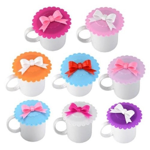 Housse en silicone pour tasse avec nœud
