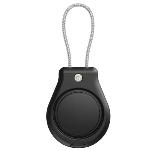 Housse étanche pour porte-clés Apple AirTag avec câble en fil Outil de protection contre la perte pour bagages, sacs à dos et accessoires
