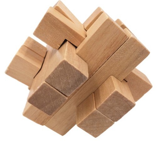 Houten 3D educatieve puzzel - Hersenkrakers