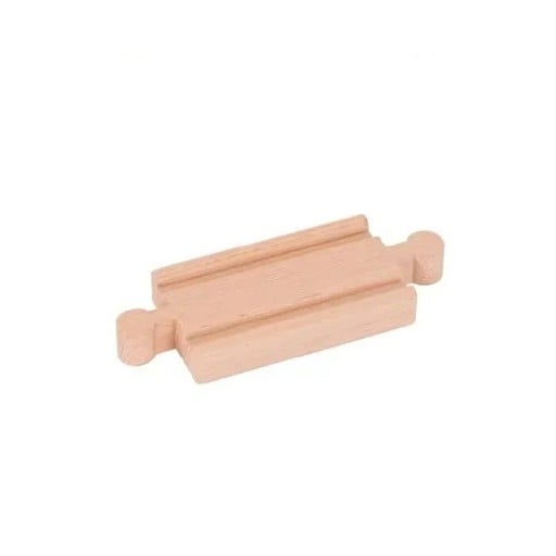 Houten bikonvexe spoor 10,7 x 4 x 1,2 cm Koppelstuk voor uitbreiding van het spoorwegnet Nauwkeurige verbinding van houten sporen