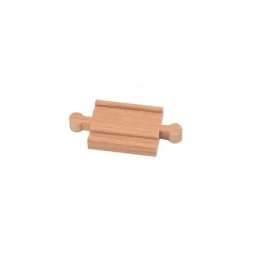 Houten convexe spoor 5,5 x 4 x 1,2 cm Vervangonderdeel voor spoorwegbaan Compatibele extra spoor voor uitbreiding van houten baan