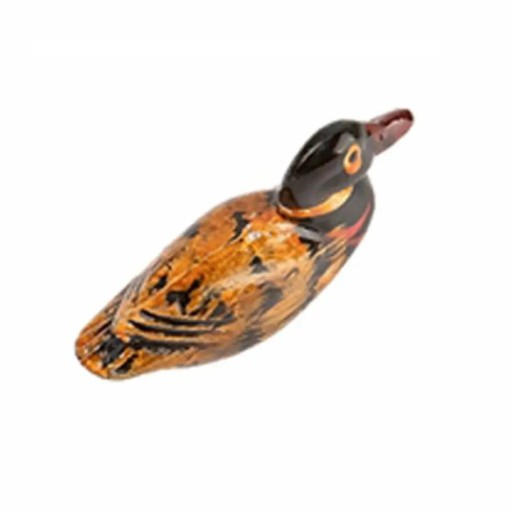 Houten houder voor eetstokjes, Japanse stijl, opbergstandaard in de vorm van een eend, houten keukengerei, bruin zwart, voor eetstokjes, lepel, vork, mes 5,5 x 1,5 cm