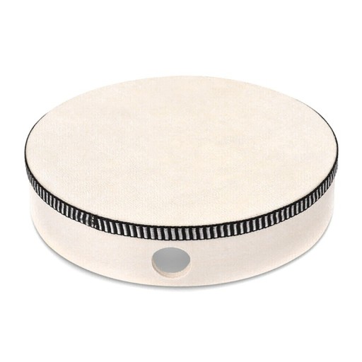 Houten kinderhanddrum muziekinstrument ritmisch educatief speelgoed voor kinderen motoriek en muzikaal gehoor ontwikkeling beige 15 cm